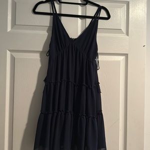 Navy blue tassel dress by Aqua